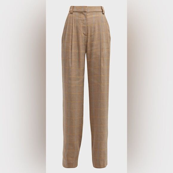 A.L.C. Fynn Plaid Straight-Leg Pants NWT size 8 $495 - Picture 6 of 10
